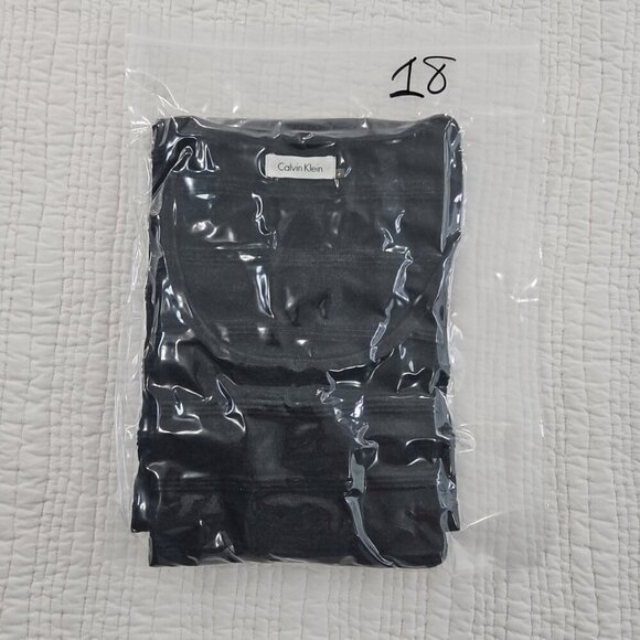 Calvin Klein Ribbed Bodycon Midi Dress Women's Large Grey Long Sleeve EUC - Picture 16 of 16